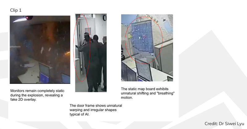 Dr Siwei Lyu's analysis of clip 1