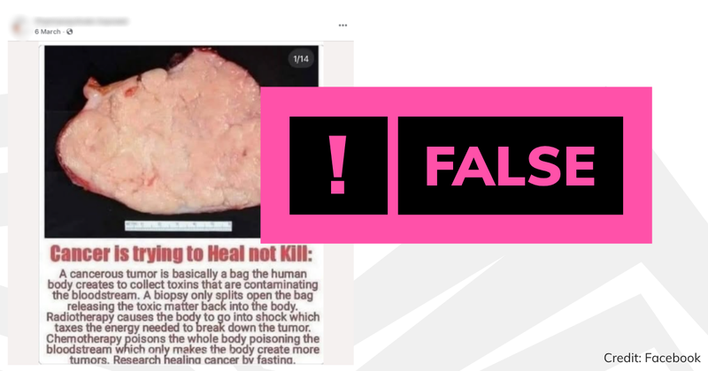 False label on a Facebook post