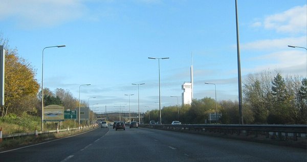 An image of the A66 eastbound