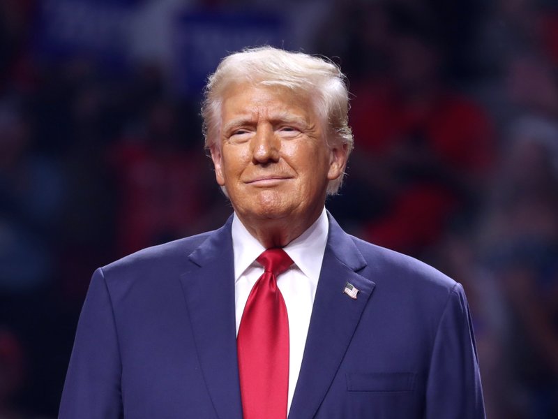 An image of US President Donald Trump.