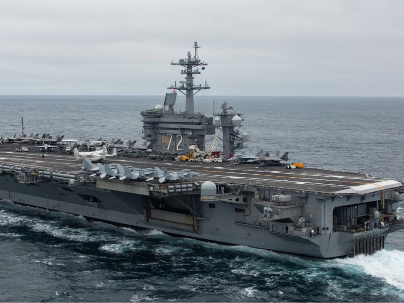 A photo of the aircraft carrier USS Abraham Lincoln