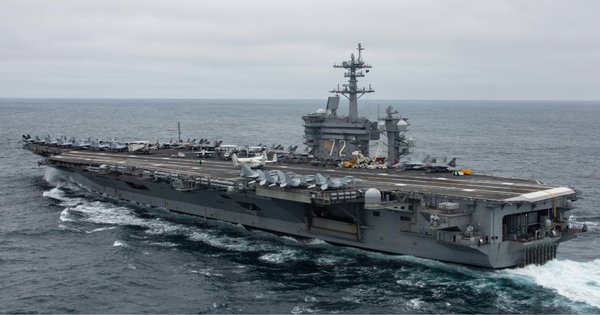 A photo of the aircraft carrier USS Abraham Lincoln