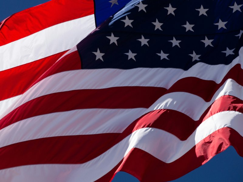 The US flag.