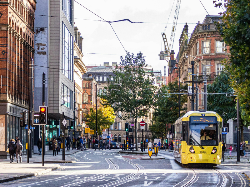 Princess Street in Manchester