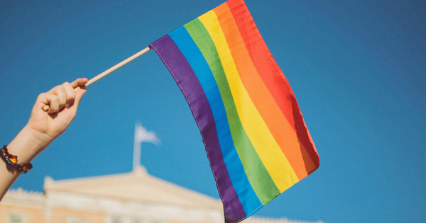 Photo of pride flag.