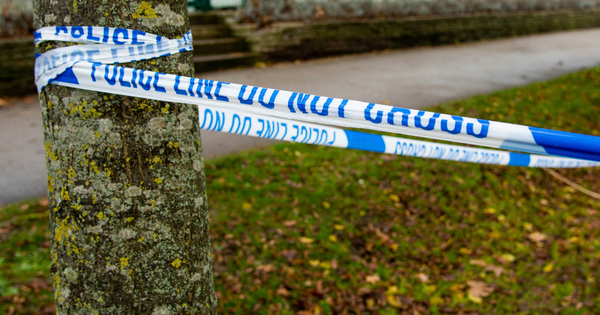 Police crime scene tape.