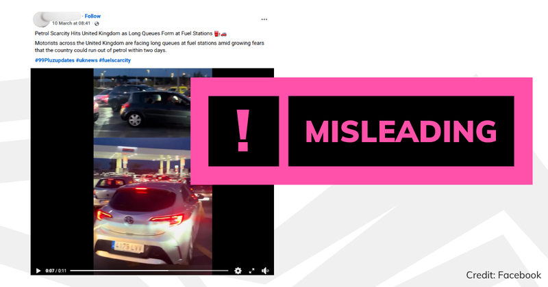 Debunk image petrol queue in Seville