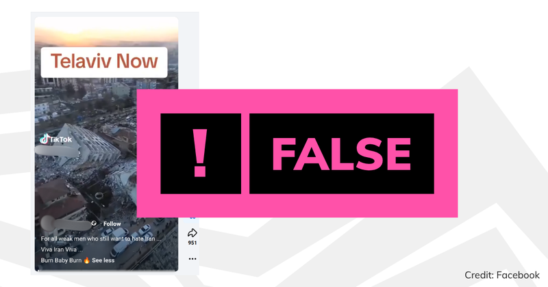 Debunk image TelAviv vide