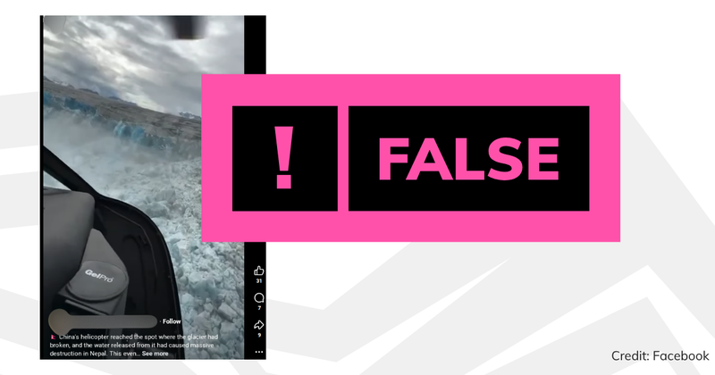 Debunk image Alaska glacier falsely shared as Nepal