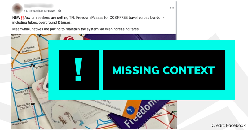 Debunk image of FB asylum seekers