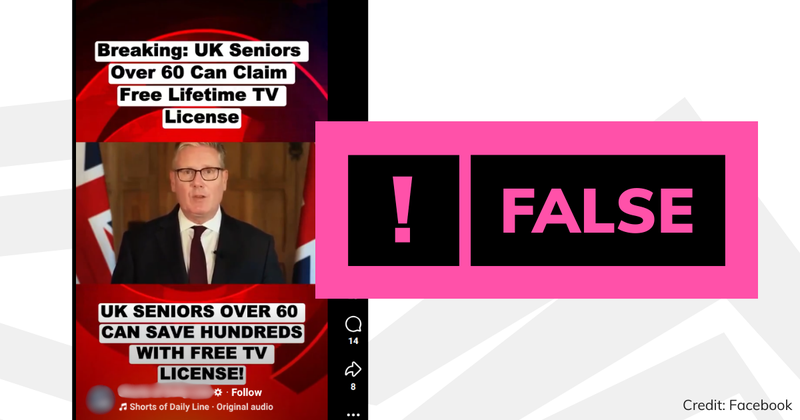 Debunk image of FB TV licences