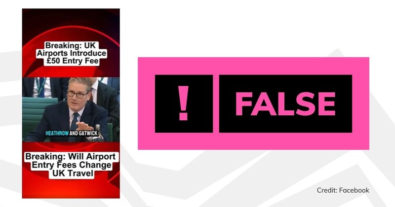 Debunk image for Heathrow/Gatwick entry fees