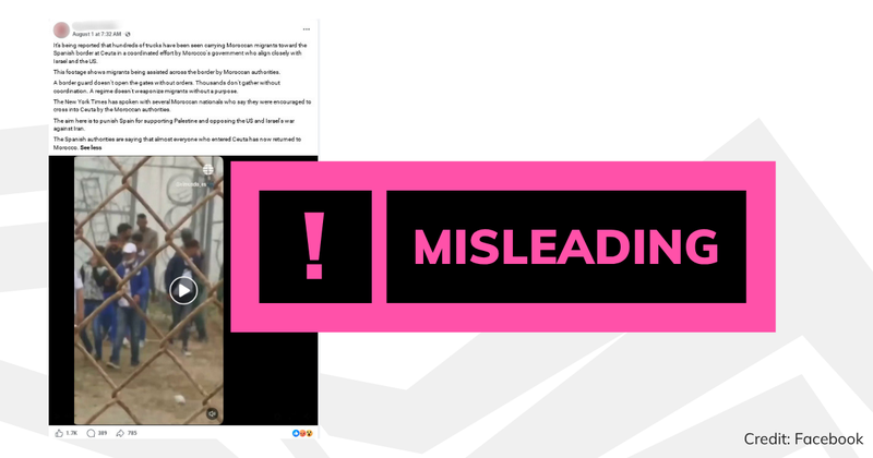 A screenshot of the video with overlaid text saying 'misleading'.
