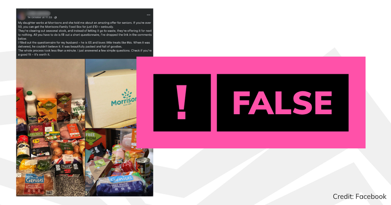 False label on a Facebook post