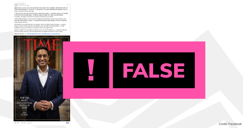 False label on a Facebook post