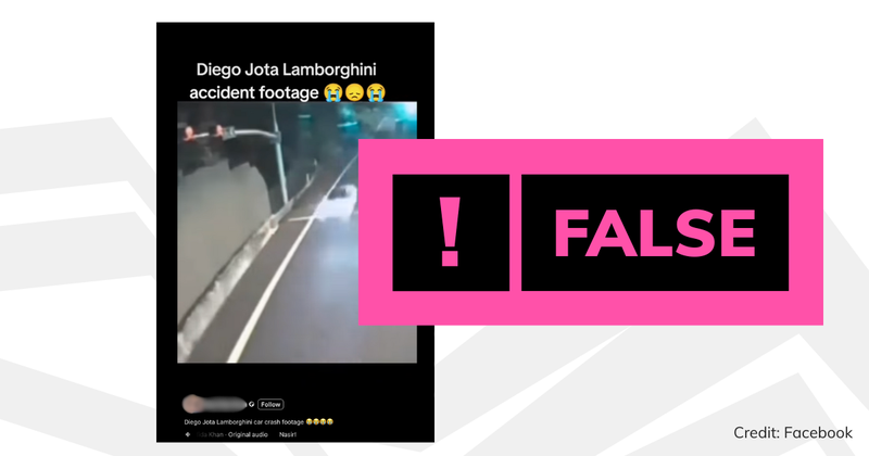 Debunk image - Jota car crash vid