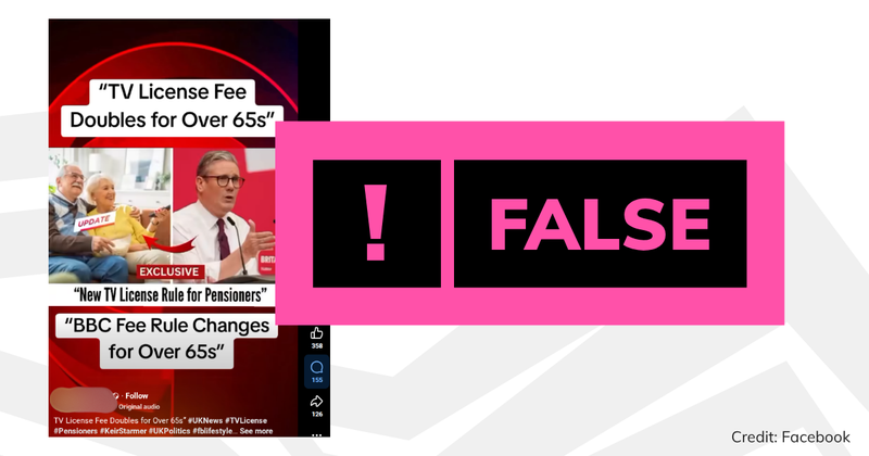 Debunk tv licences doubling