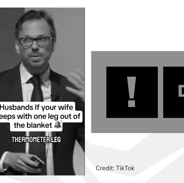 A still from a deepfake video of Professor David Taylor-Robinson