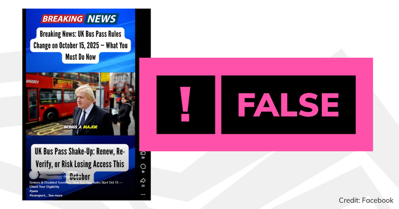 A screenshot of the video with overlaid text saying 'false'.