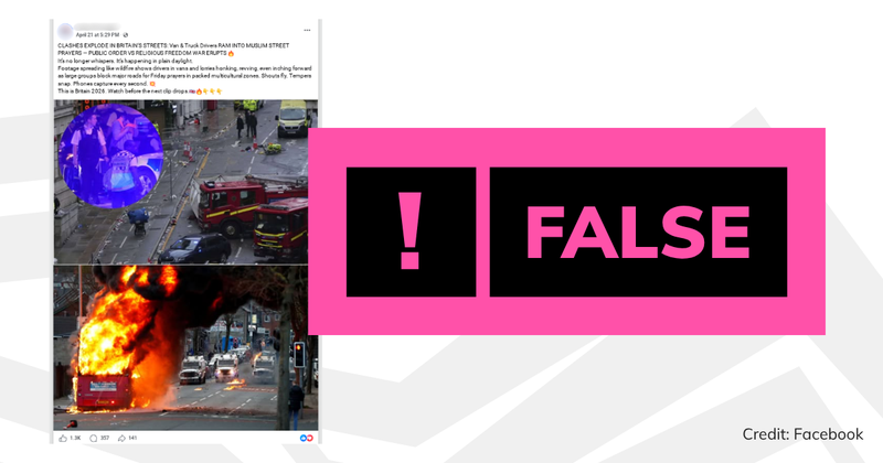A screenshot of the post with overlaid text saying 'false'.