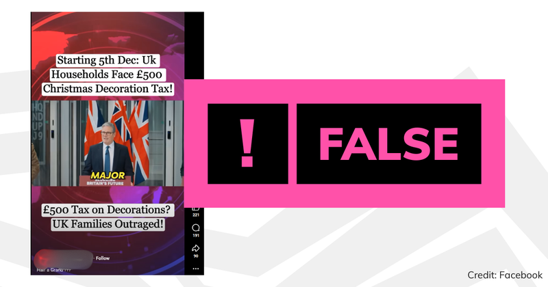 Debunk christmas decoration tax