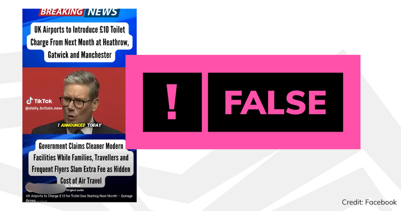 Debunk toilet airport fee