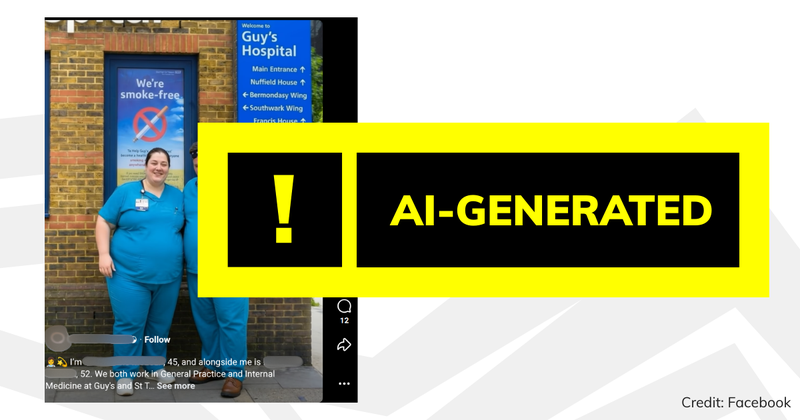 Debunk image fake doctors