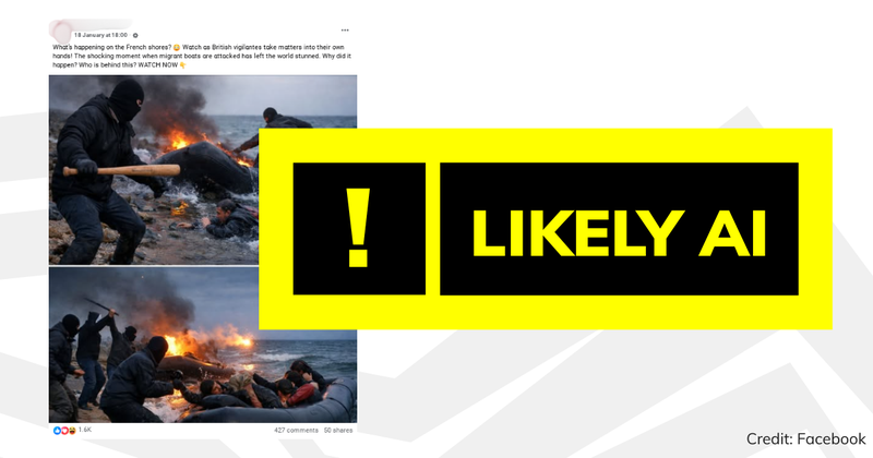 Debunk image migrant dinghies