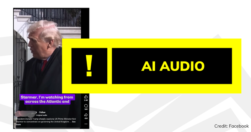 Debunk image Trump AI audio