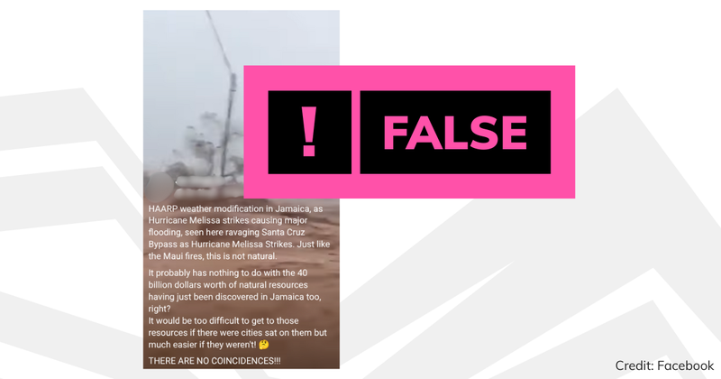 Debunk of FB Hurricane Melissa