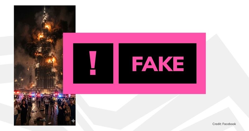 Debunk image for AI Burj Khalifa