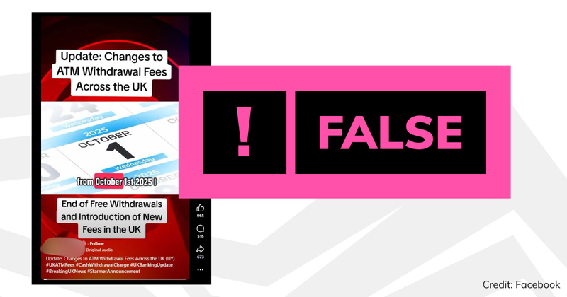 A screenshot of the video with overlaid text saying 'false'.