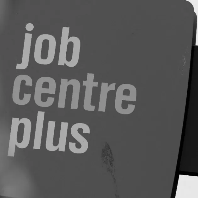 A job centre sign