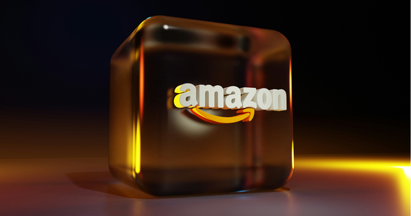 Cube with Amazon logo