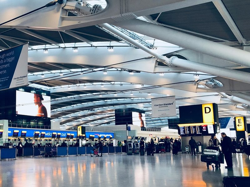 Heathrow airport in London