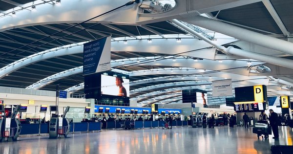 Heathrow airport in London