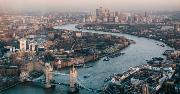A view of central London.