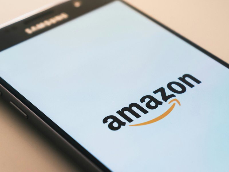 Amazon on a smartphone.