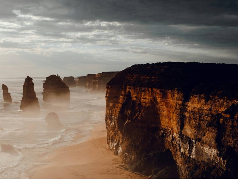 An image of the 12 Apostles on the Great Ocean Road, Australia