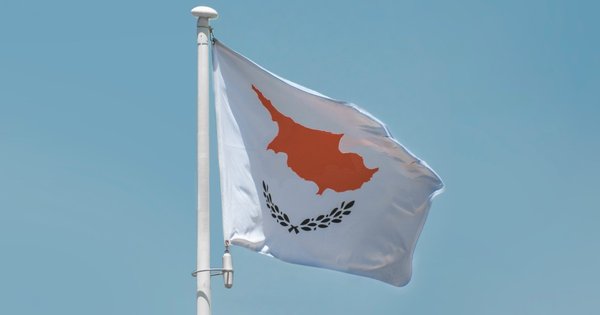 The flag of Cyprus