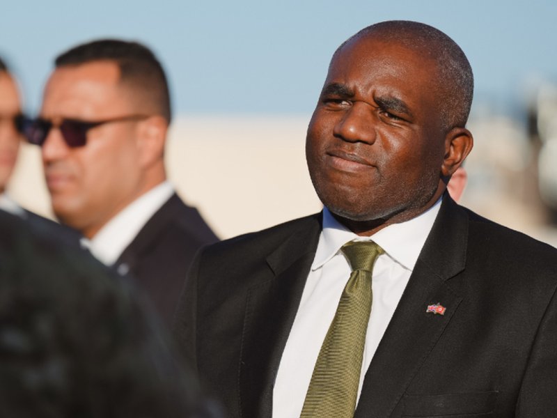 David Lammy MP while he was Foreign Secretary.