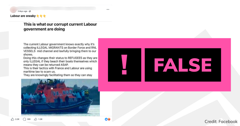 channel rescue asylum status debunk image false