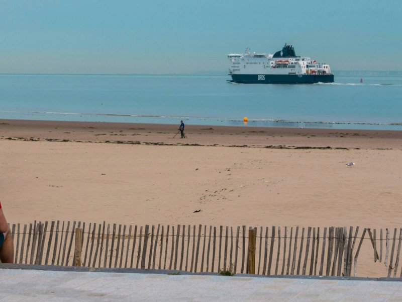 A picture of the Calais coast in Northern France.