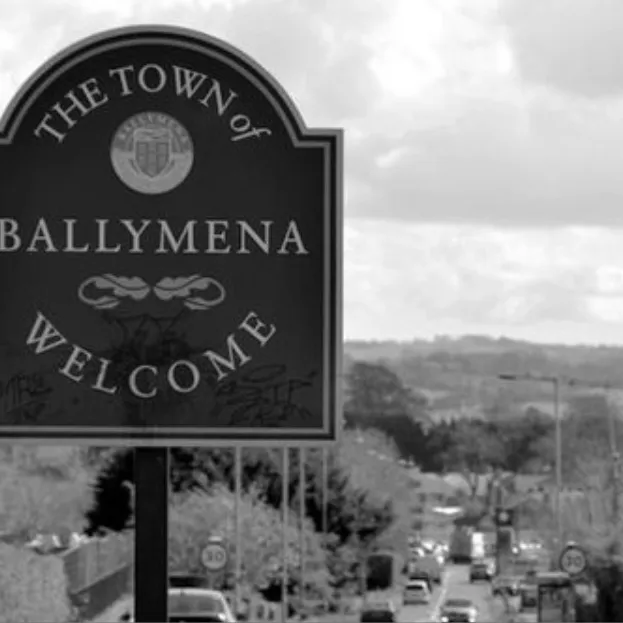 A Ballymena Borough Council sign on the Cullybackey Road