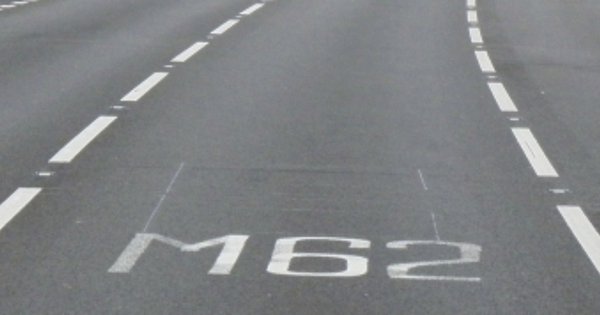 The M62 motorway.