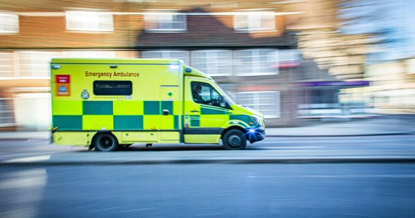 A photo of a UK ambulance.