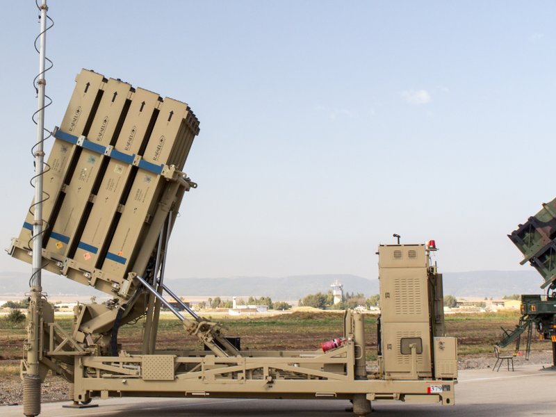 An Israeli Iron Dome launcher.