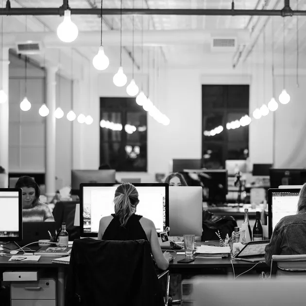 People working in an office