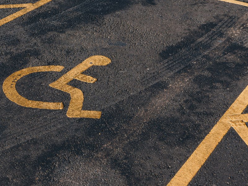 Disabled parking space