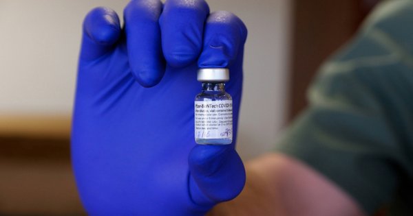 An image of the Pfizer Covid-19 vaccine